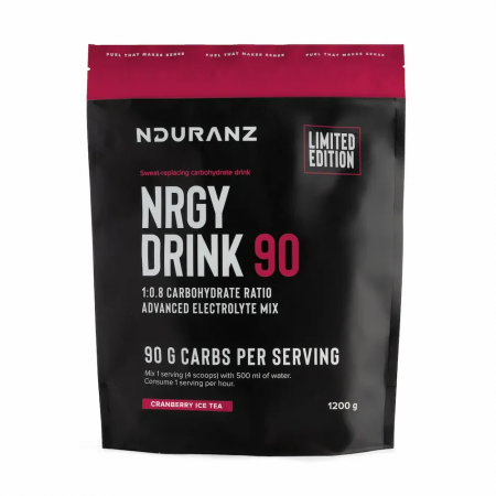 Bautura izotonica Nduranz - Nrgy Drink 90 Limited Edition - Ice Tea Cranberry - 1200 g