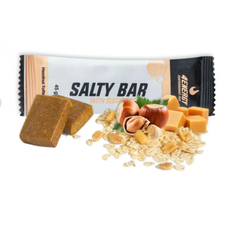 Baton sarat 4Energy Salty Bar 45g - Hazelnut Toffee Baton sarat 4Energy Salty Bar 45g - Hazelnut Toffee