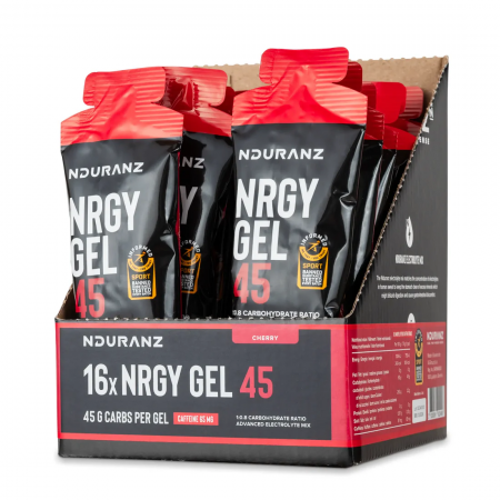 Gel energizant Nduranz Nrgy Gel 45 with caffeine (65mg) - Cherry