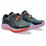Pantofi alergare trail dama ASICS Fuji Lite 5 SAXON GREEN/RAINY LAKE SS'25