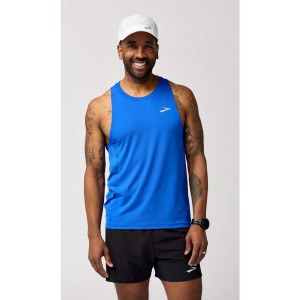 Maiou alergare barbati Brooks Atmosphere Singlet 3.0 Blue