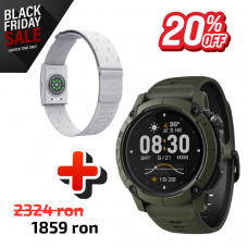 COROS Bundle Ceas multisport COROS NOMAD GPS Watch - Green + Centura de puls Coros