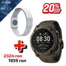 COROS Bundle Ceas multisport COROS NOMAD GPS Watch - Brown + Centura puls Coros