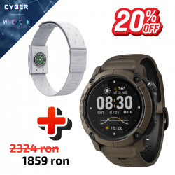 COROS Bundle Ceas multisport COROS NOMAD GPS Watch - Brown + Centura puls Coros