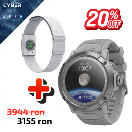 COROS Bundle VERTIX 2S Moon + Centura de puls COROS