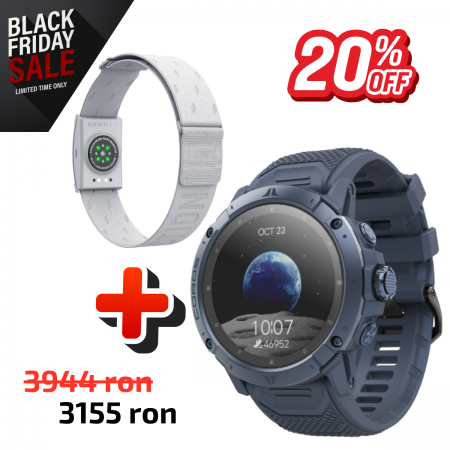 COROS Bundle VERTIX 2S Earth + Centura de puls COROS