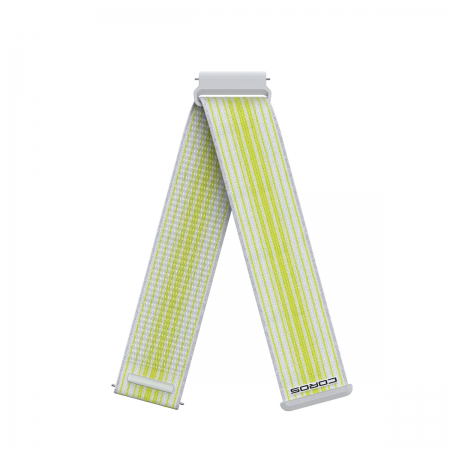 Curea Ceas COROS Pace 4 22mm Nylon Band - White pentru PACE 3, PACE 4, PACE Pro, APEX 4 42mm, APEX Pro, APEX 2 Pro, APEX 46mm