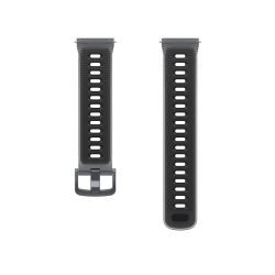 Curea Ceas COROS Pace 4 22mm Silicone Band - Black Crystal pentru PACE 3, PACE 4, PACE Pro, APEX 4 42mm, APEX Pro, APEX 2 Pro, APEX 46mm