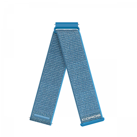 Curea ceas COROS 22mm Nylon Band Blue pentru APEX 4 42mm, PACE 4, PACE Pro, PACE 3, APEX 2 Pro, APEX Pro