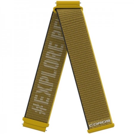 Curea Ceas COROS 22mm Nylon Band - Yellow pentru APEX 2 Pro / APEX Pro / APEX 46mm