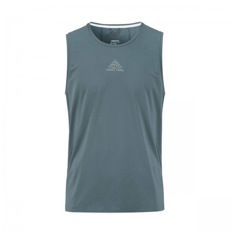 Maiou alergare barbati CRAFT PRO TRAIL SINGLET Blue