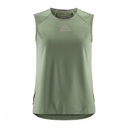 Maiou alergare dama CRAFT PRO TRAIL SINGLET Green