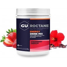 Bautura energizanta GU Roctane Energy Drink Mix - Strawberry Hibiscus 12 portii