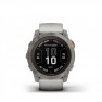 Ceas GARMIN - FENIX 7X PRO SAPPHIRE SOLAR SMARTWATCH PREMIUM CU INCARCARE SOLARA 51MM - RAMĂ DIN TITANIUM SI CUREA DIN SILICON GRI|PORTOCALIU