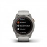 Ceas GARMIN - FENIX 7X PRO SAPPHIRE SOLAR SMARTWATCH PREMIUM CU INCARCARE SOLARA 51MM - RAMĂ DIN TITANIUM SI CUREA DIN SILICON GRI|PORTOCALIU