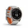 Ceas GARMIN - FENIX 7X PRO SAPPHIRE SOLAR SMARTWATCH PREMIUM CU INCARCARE SOLARA 51MM - RAMĂ DIN TITANIUM SI CUREA DIN SILICON GRI|PORTOCALIU