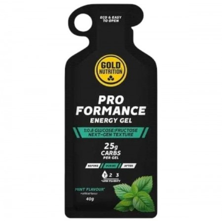 Gel energizant GoldNutrition Pro Formance, Menta 40G