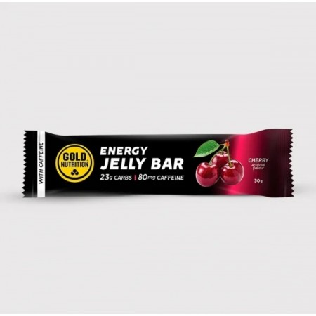 Jeleu energizant GoldNutrition Jelly Bar Cirese cu cofeina 30G