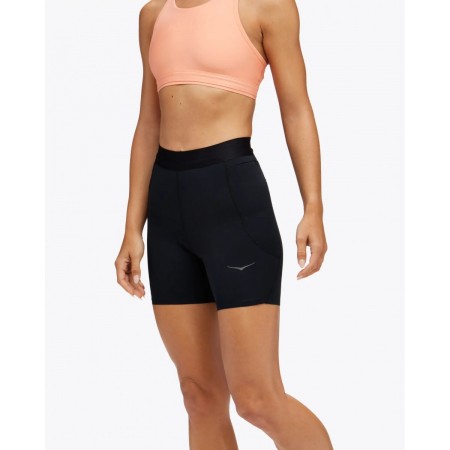 Sort alergare dama HOKA Novafly 6'' Knit Short BLK FW'26