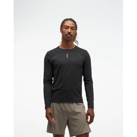 Tricou alergare cu maneca lunga barbati HOKA EveryRun Long Sleeve, BLK FW'26 Tricou alergare cu maneca lunga barbati HOKA EveryRun Long Sleeve, BLK FW'26