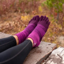 Sosete alergare trail dama Injinji  MW Mini-crew Violet