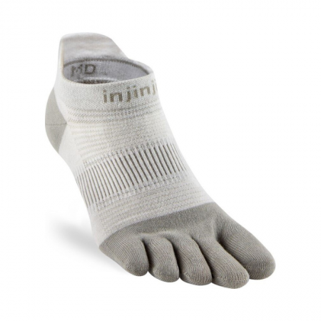 Sosete alergare unisex Injinji Run LW No-show, Sand