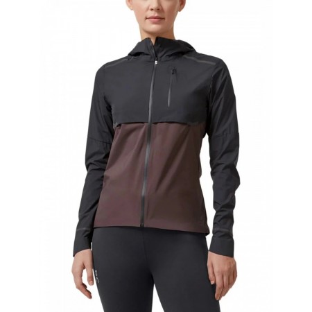 Geaca alergare dama On Weather - Black/Pebble