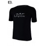 Tricou alergare barbati UGLOW BASE BLACK WHITE