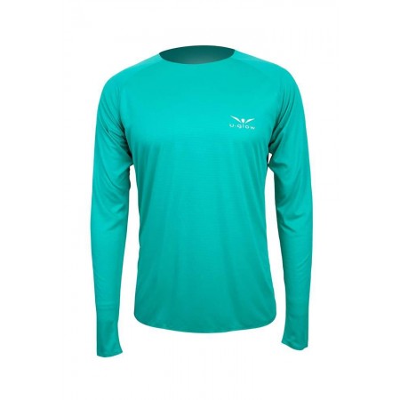 Bluza alergare barbati UGLOW LONG SLEEVES SUPER LIGHT TEE Green SS'26