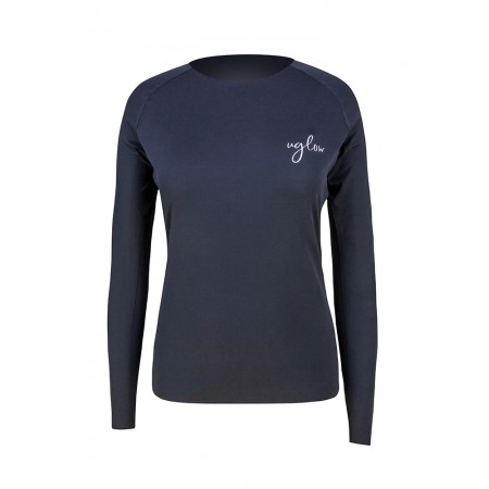 Bluza alergare dama UGLOW WARM LONG SLEEVE TEE Black C3'22