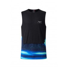 Maiou alergare barbati UGLOW VAPOR Wide Top Tank Black/Blue SS'26