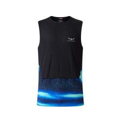 Maiou alergare barbati UGLOW VAPOR Wide Top Tank Black/Blue SS'26