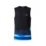 Maiou alergare barbati UGLOW VAPOR Wide Top Tank Black/Blue SS'26