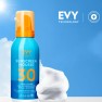 Crema de fata si corp, spuma, SPF 30, Sunscreen Mousse, 100 ml, Evy Technology