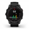 Garmin - Fenix 7 Solar ceas multisport cu GPS - ramă gri închis și curea din silicon neagră