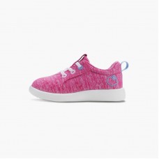 LeMouton Kids Lace-up Wool shoes Pink