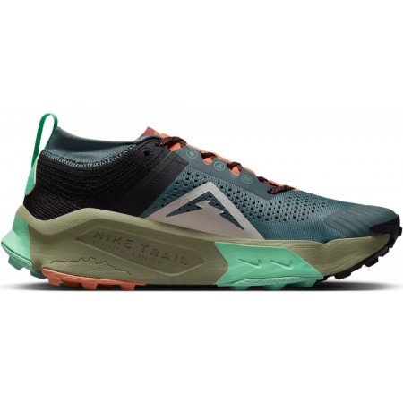 Pantofi alergare trail barbati Nike ZoomX Zegama Mineral Slate/Black/Green FW'22