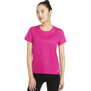 Tricou alergare dama Nike NK RUN TOP SS Pink SS'21