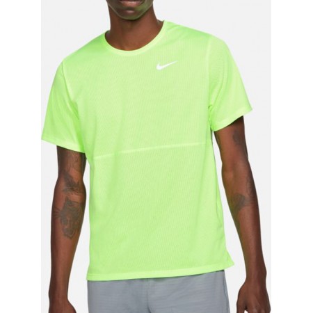 Nike Tricou Alergare Barbati BREATHE RUN TOP Lime SS'21