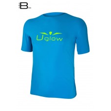 Tricou alergare barbati UGLOW BASE SKYBLUE