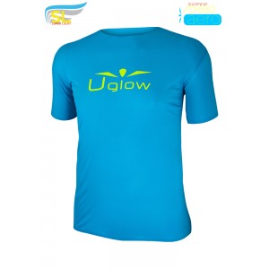 Tricou alergare barbati UGLOW TS SUPER LIGHT SKYBLUE