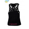 UGLOW-SL | CHEESE TOP TANK – WOMAN | BLACK PINK