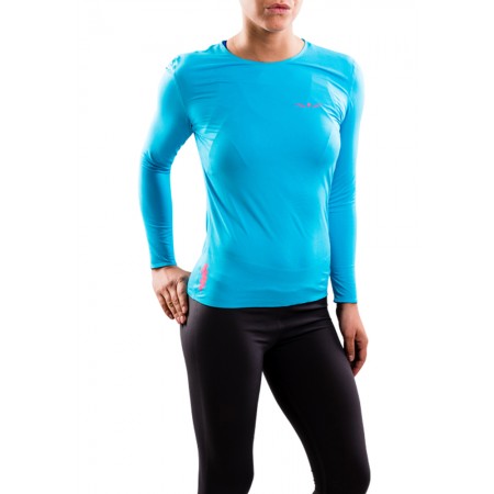 UGLOW-BASE T-SHIRT LONG SLEEVES TLS1 WOMAN | SKYBLUE