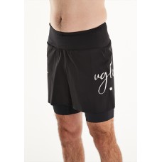 Sort alergare barbati UGLOW SFA 5 ELEVATE BLACK C2'22