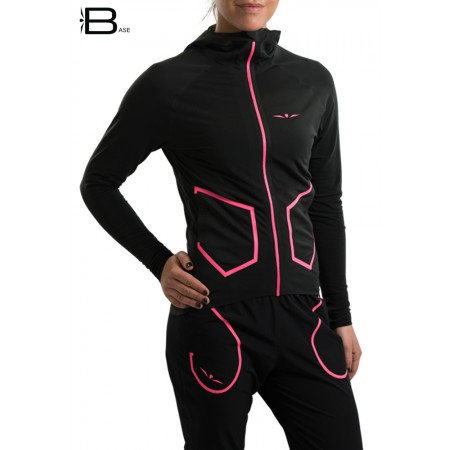 UGLOW-BASE | HOODED-WOMAN | H2-BLACK PINK