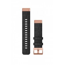 Garmin curea nailon - QuickFit 20 - neagra - rose gold