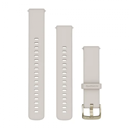 Garmin - curea silicon - Quick Release 18 watch band - Venu3s - Ivory I Soft Gold