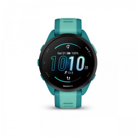 Garmin - Forerunner 165 Music ceas multisport cu GPS AMOLED - albastru Turcoaz-Aqua