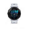 Garmin - Forerunner 265 ceas multisport cu GPS AMOLED - Ramă neagră cu carcasă Whitestone şi curea din silicon Whitestone/Tidal Blue