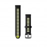 Garmin Quick Release 18 - curea silicon - negru-galben fluo